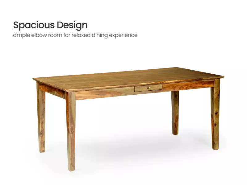 Belle Solid Wood 6 Seater Dining Table