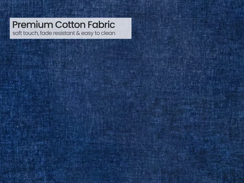 Daisy Upholstered L Shaped Sofa in Blue Color