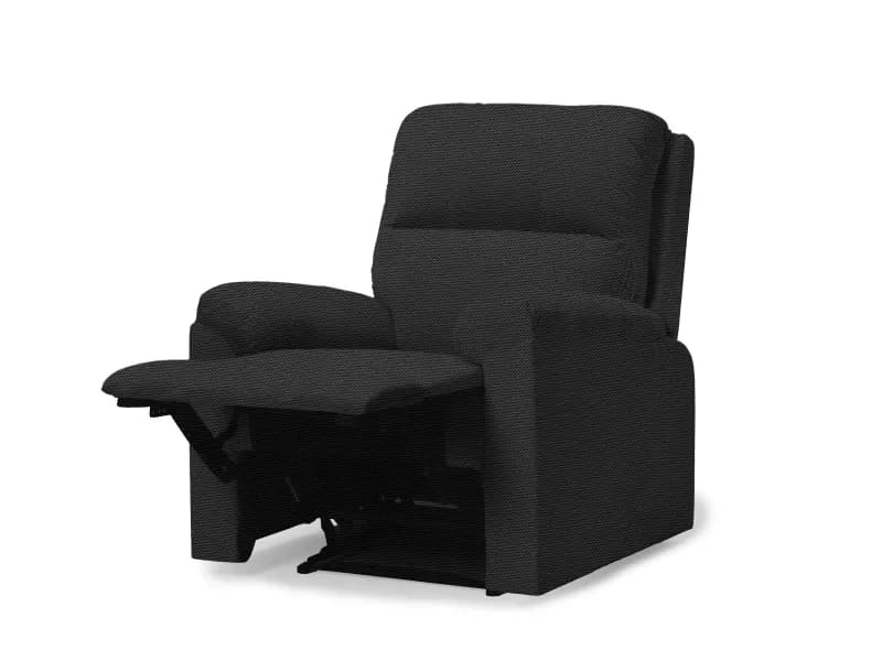 Erica Fabric Recliner in Charcoal Color