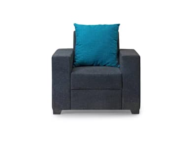 Hugo Upholstered Single Seater Sofa in Livid Color