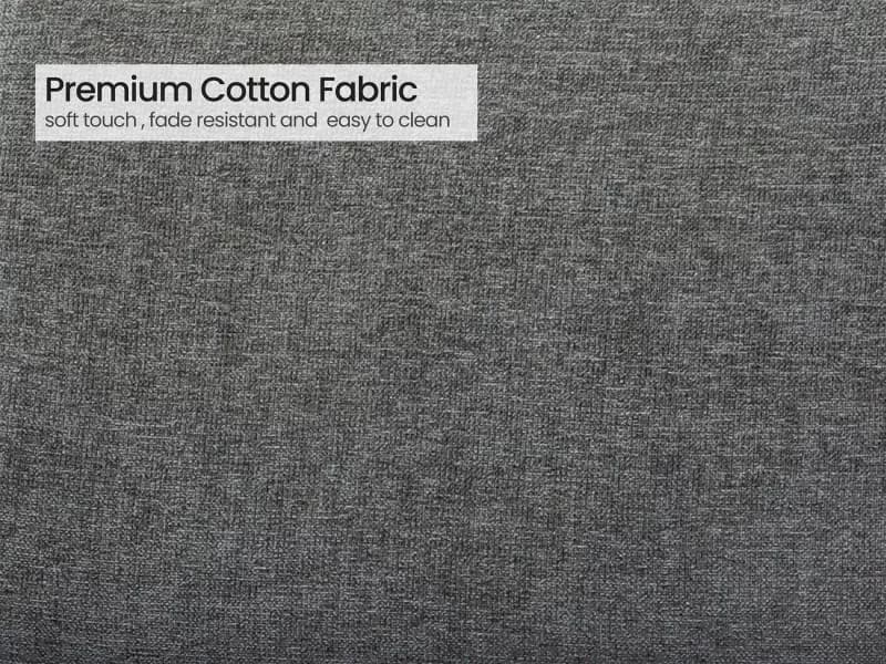 Cosmos L Shaped Sofa in Grey Color