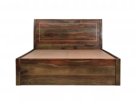 Elara Solid Wood Queen Size Double Bed