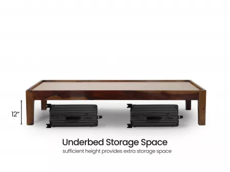 Hugo Solid Wood Queen Size Double Bed