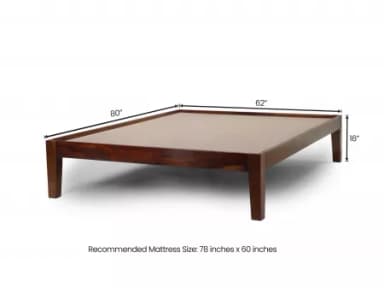 Hugo Solid Wood Queen Size Double Bed