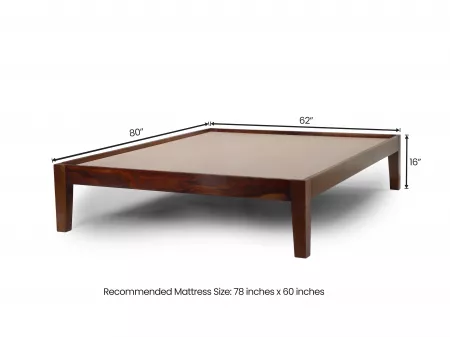 Hugo Solid Wood Queen Size Double Bed