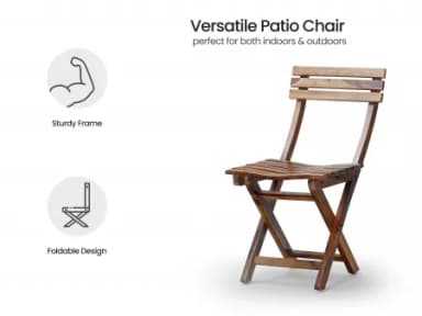 Nico Set of 2 Solid Wood Chairs and 2 Stools